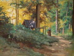 Karl Flieher (1881-1958) Spring in the Purkersdorf Forest – 1907