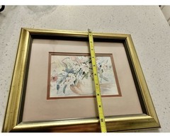 Vintage Watercolor Matted And Framed “Summer Color” Artist Lula Desiree Platt