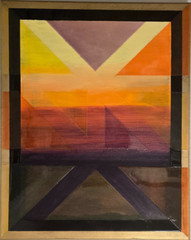 ORIGINAL Painting- PRISM- 16″ X 20″ Modern, Surrealism, Abstract texture