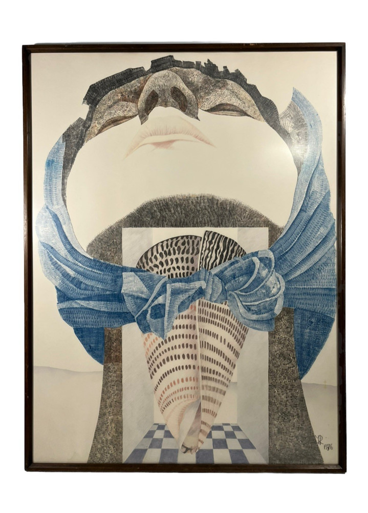 MENDIJ SURREALIST AVANT GARDE ABSTRACT GIRL WOMAN PORTRAIT SURREALISM DRAWING