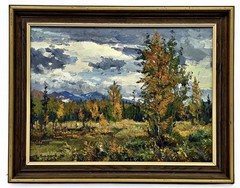 Evgeny Baranov Original Oil Painting Signed And Dated ‘94 Framed 15″ × 19″