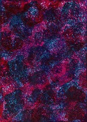 „Berry Blue“ 5″ x 7″ Original Acrylic Abstract Painting Art Unframed