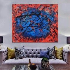 Jackson Pollack style ￼painting￼ 72” X 60”Acrylic, Abstract,POP,XL,Modern,Landsc