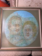 Beveridge Moore (1915 – 2004) „Landscape For Two“ Oil Painting – Signed/Framed