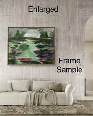 UNFRAMED Abstract on Сanvas wall-art signed Light Breaks 12×16 Brand New