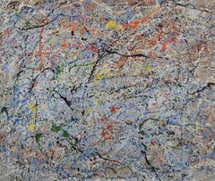 Jackson Pollock style Professional￼ Artist Canvas￼ painting￼ 72”X60”Abstract,6ft