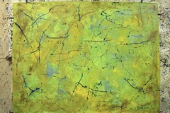 Jackson Pollock Style Giant Canvas Painting 84”X62” (7 Foot) Abstract Modern XL