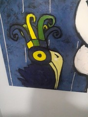 Diego Lukezic Tango Dog At Mardi Gras Painting New Orleans 30 X 40