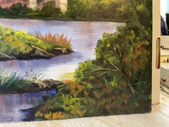 !6 x 20 Original Oil Painting on Canvas….“Season’s End“