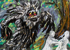 ACEO Original Painting Child NIGHTMARES Subconscious Dream Soul Night Sleep ART