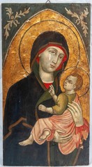 Madonna and Child, 19th Century. Italian School. Tempera / Wood
