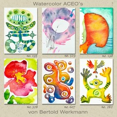 Original painting ACEO miniature OOAK modern art unique circle LGBTQ No. 894