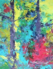PAINTING Expressive STEVEN GRAFF „Through to Light“ 18″H x 14″W signed canvas