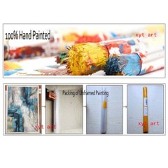 Large Painting On Canvas Oversize Painting Colorful Painting Blue Painting Red