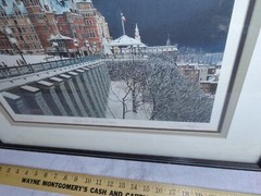 VINTAGE DENIS NOLET 1988 QUEBEC ET SA VIE DE CHATEAU CANADA 133/350 SIGNED FRAME