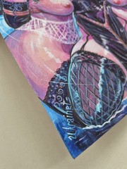Dark Anime Queens Original Hand Painted Artwork A3 Sensual Women Portrait OOAK