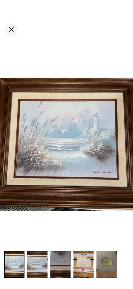 Oil Painting Framed 7.5″x9.5″ Signed