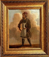 IVAN PETROVICH ORLOFF (1815 – 1861), THE CHIMNEY SWEEP OIL PAINTING, LISTED