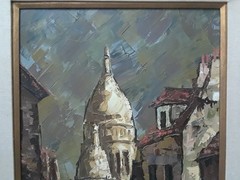 Original Oil by Maurice Ronceray Framed Montana Rue Chevalier de la Barre Paris