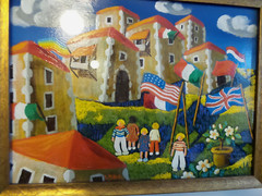 Original Oil framed signed by Daniela Piegai Argentina