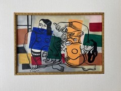 Fernand Ledger Gouache on paper 1890-1950s after painting