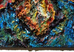24×18″ MODERN ORIGINAL OIL█PAINTING█VINTAGE IMPRESSIONIST█ART SIGNED ABSTRACT A