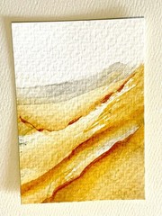 ACEO Hand-Painted Original Watercolor Painting Art Card (2.5 x 3.5 inches)