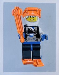 Lego Minifigure Ice Planet Acrylic Painting on 11×14” Canvas Panel