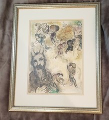 Marc Chagall „Moses sees the sufferings of his people“ Mourlot 466  21w X 26h