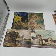 Masterpiece The World’s Greatest Paintings Box Set 16 Paintings Pictures + Easel