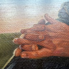 Impressionist Painting Craig Nelson Businessman In Suit Under Tree Commissioned