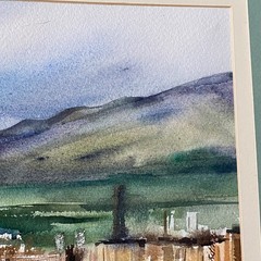 Original Outdoor Landscape Watercolor Painting by Fran Ritchie Yost