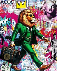 Jozza „King Is Back“ | Original Painting On Canvas | 30×24″ Stretched | GallArt