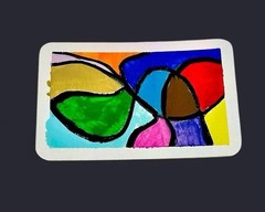 Kaleidoscope Fusion – Mixed Media Acrylic Art ACEO