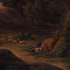 19th Century Oil – Bucolic Scene