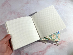 Rubber Sleeve Note Book Oil Painting 14×14 cm Square Landscape Set Stationery