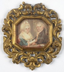Jacques-Antoine Barrois (1766-after 1811) „Elderly married couple“, miniature