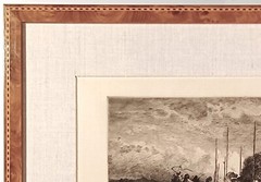 LISTED PETER MORAN PENCIL SIGNED „HARVEST IN SAN JUAN, NEW MEXICO“ ORIG ETCHING