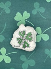 Celtic Four Leaf Clover, Luck O‘ the Irish, St. Patrick’s Day, Painted Rock