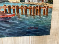 16 x 20 Original Acrylic on Canvas….“Smokin‘ Dragon Fishing Boat“