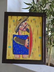 Cuban Art “ Don Quijote“ Acrylic ORIGINAL by M Ortiz