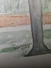 Watercolor Painting Of The Capitol Williamsburg Signd Helen Wilson 2003 Unframed