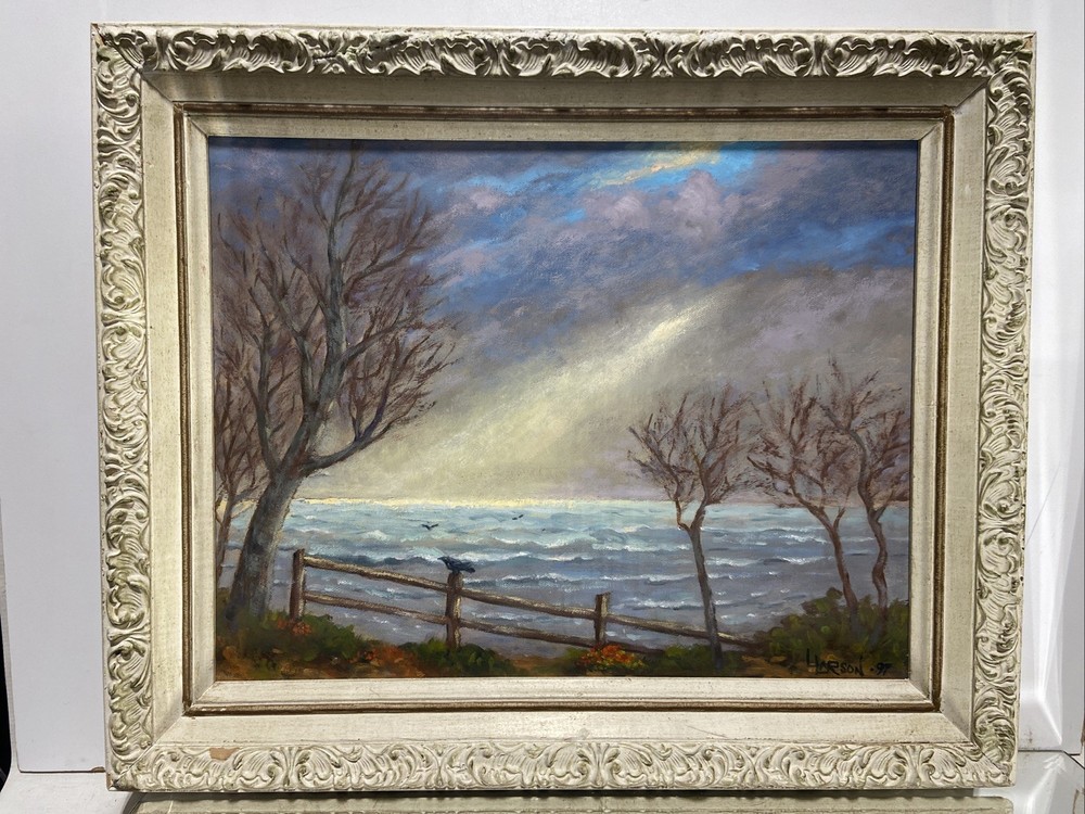 VTG. Oil Painting Impressionist English Landscape Signed By Artist