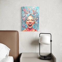ORIGINAL Portrait Oil Picture Painting Woman Abstract Painting Art Modern HAND PAINTED