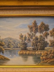 Vintage P. Wilson Oil Painting On Board Framed