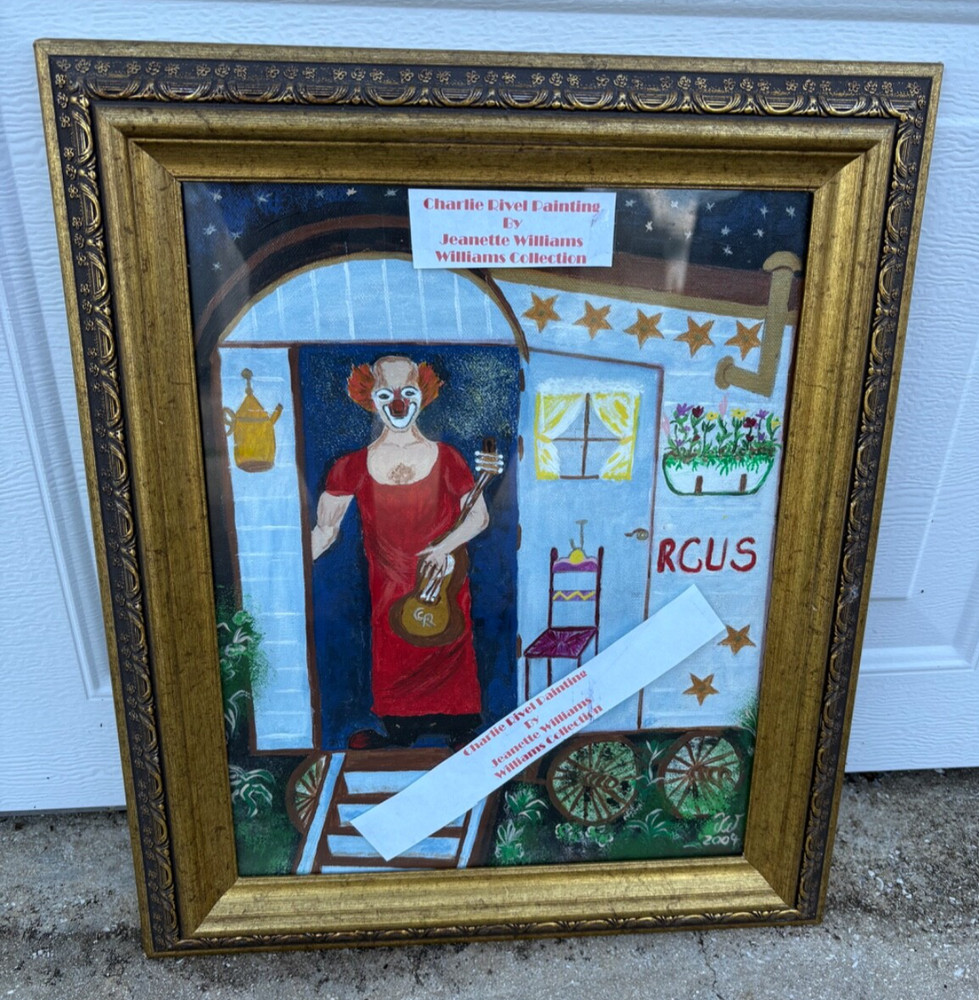 Charlie Rivel Clown Painting by Jeanette Williams 18″ x 15″