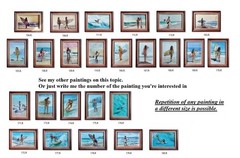 Surfer Girl Oil Painting Original Beach Wall Art Impasto Female Surfing Canvas
