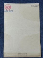 Roy Lichtenstein drawing and painting on old paper signed stamped vintage
