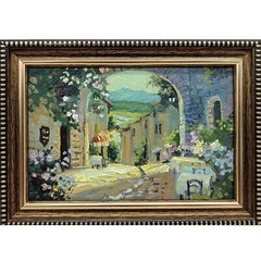 Oil painting Original art Cityscape 4 x 6 inches