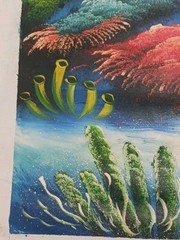 Original oil painting Ocean Scene Signed Not Mounted. 27 X 22